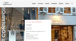Desktop Screenshot of galerie-audeladesapparences.com